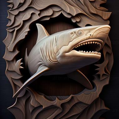 3D модель Белая акула (STL)